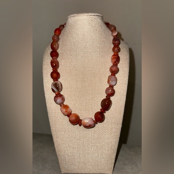 20" Picante Agate Bead Necklace by Jay King - Picture 5 of 10